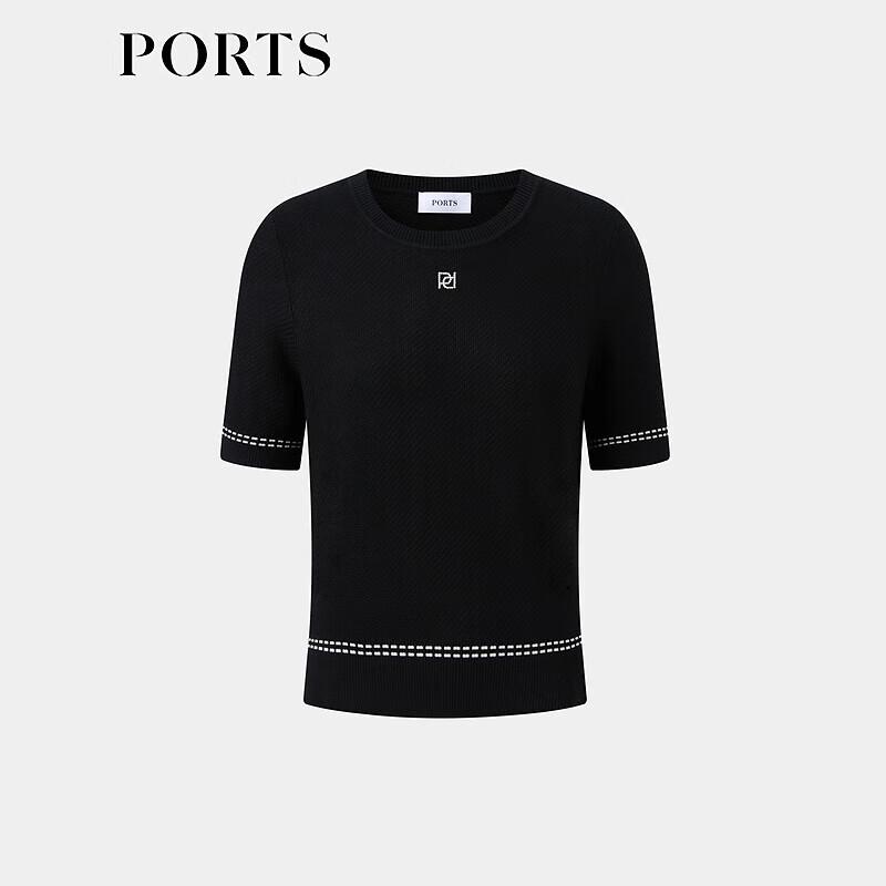 PORTS Women's Color-Block Jacquard Knit Top