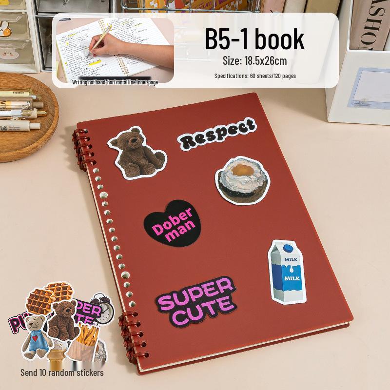 Ergonomic, High-value Loose-leaf Notebook with Detachable Binder; Suitable for High School and Junior High Students.