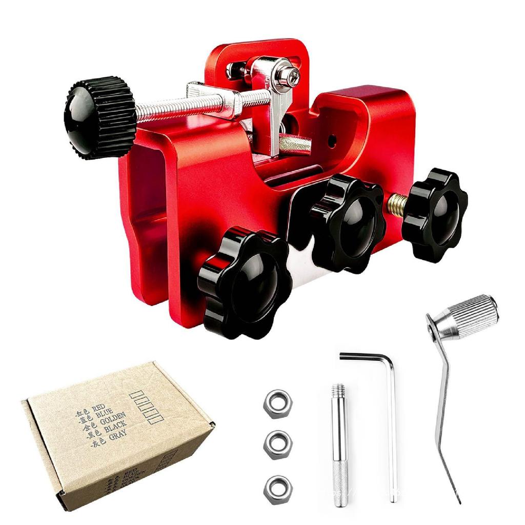 Portable Hand-Cranked Chainsaw Teeth Sharpener Clamp for Household Use