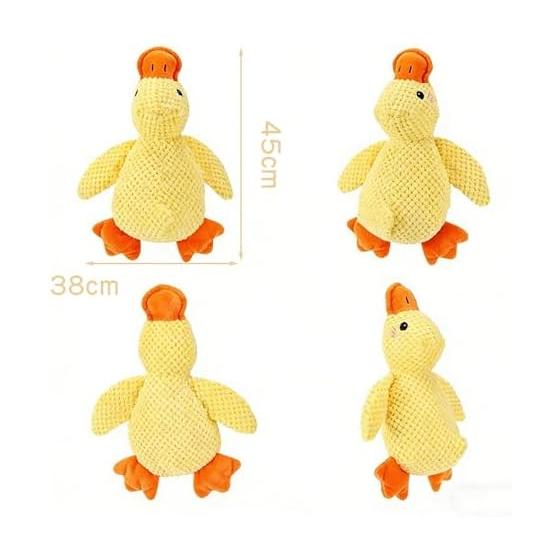 Duck Toy, Chewing Duck Stuffed Animal, Makes Sound, Relieve Stress, Relieve Lack of Exercise, Brushing Teeth, Sturdy, Small/Medium/Large Dog Present,