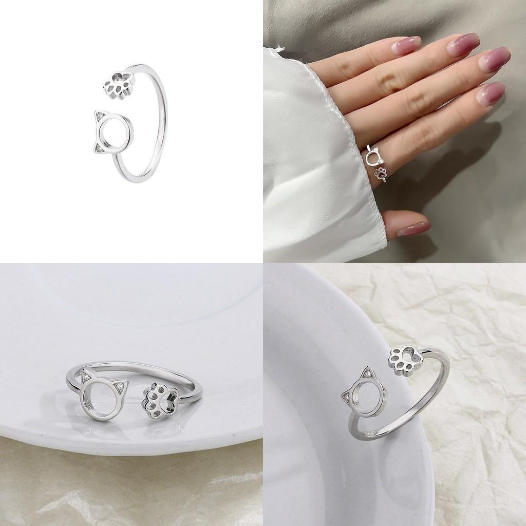 Cat Claw Charming Ring Delicate And Alluring Cute And Sweet Copper Material Adjustable Opening Design Animalzodiac