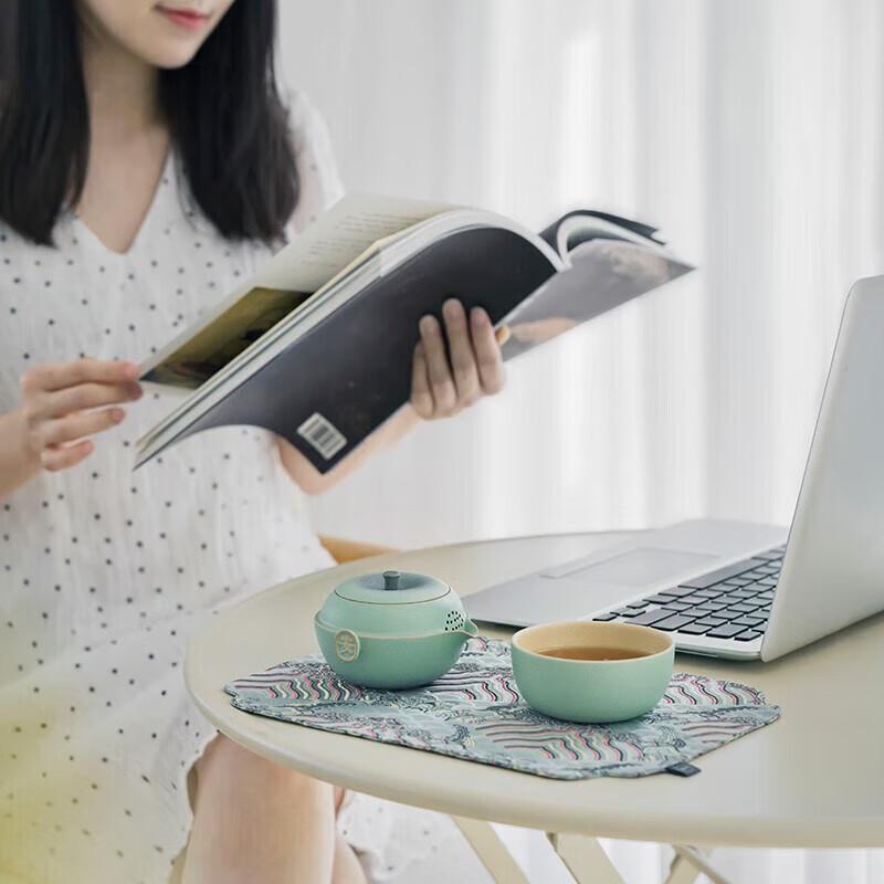 Edenus Ceramic Portable Kung Fu Travel Tea Set