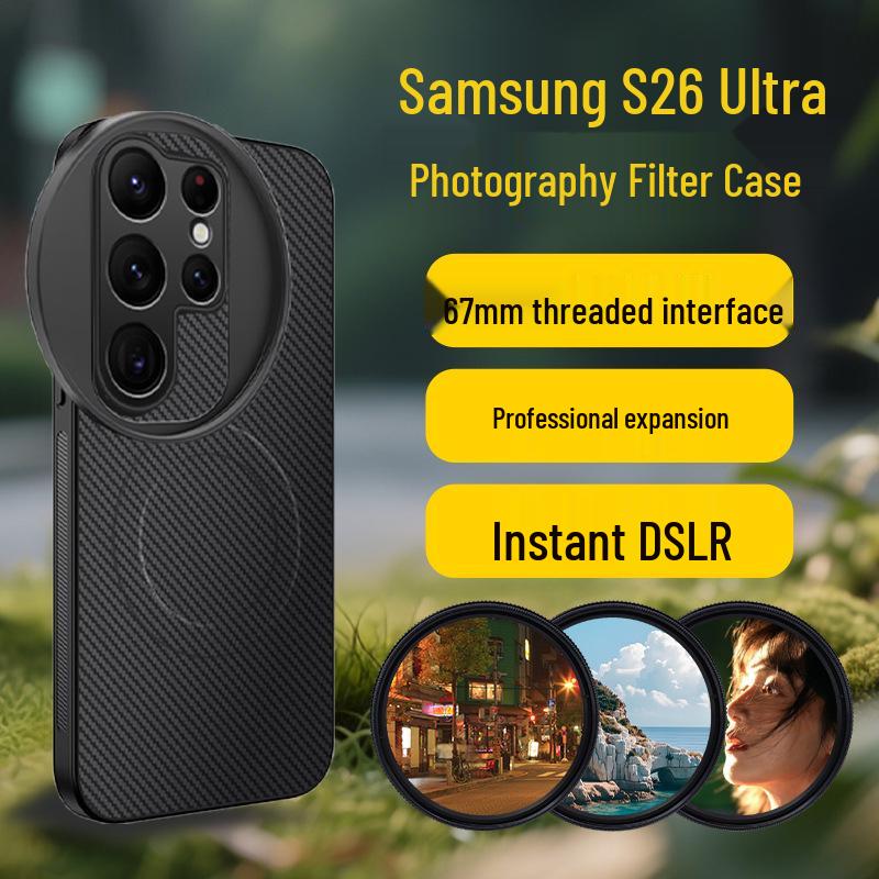 

Samsung S26 Ultra Magnetic Photography Kit: Filter Suction Case with ND CPL Polarizer UV Lens
