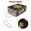 Set of 12 Elegant Reusable Kraft Paper Bags for Your Holiday S and Treats