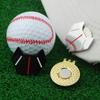 Golf Ball Marker Zinc Alloy Golf Hat Clip Ball Marker Magnetic Convenient Magnetic Golf Marker Black/Silver All-Portable Gifts