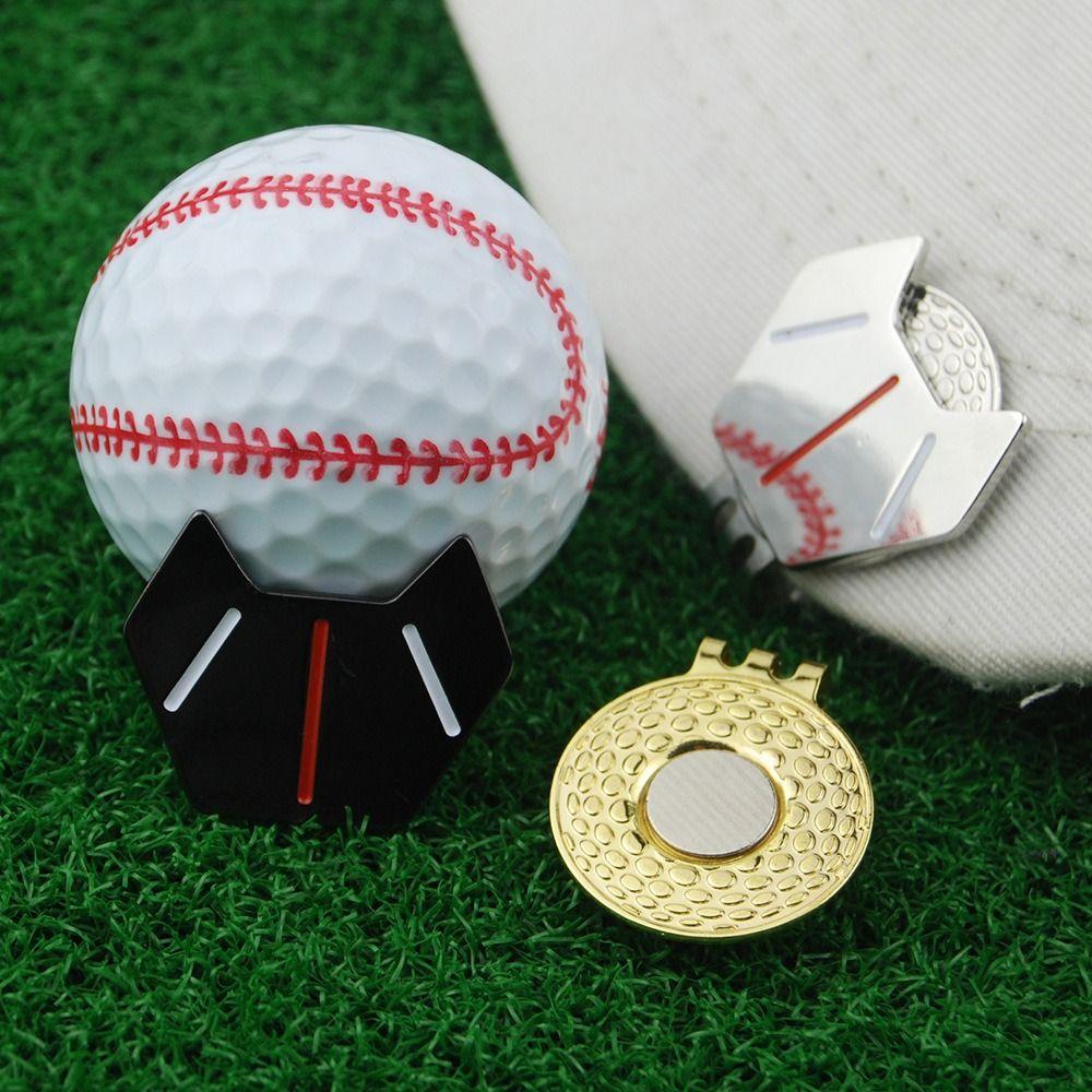 Small Golf Hat Clip Ball Marker Zinc Zinc Zinc Alloy Magnetic Golf Marker Golf Accessories Golf Course