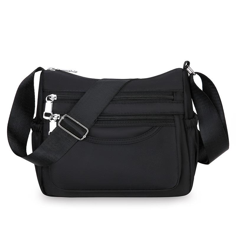Mote Ny Middelaldrende Mamma-veske Stor kapasitet Trykt Flerlags Skulderveske Lett Casual Joker Dame Crossbody-veske