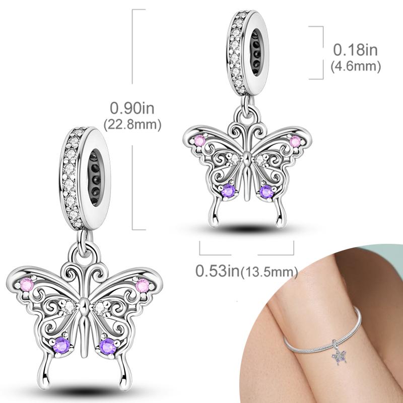 New 925 Silver Charms Bead Safety Chain Bead Fit Original Charms Bracelet Pendant Fine DIY Birthday Jewelry For Women