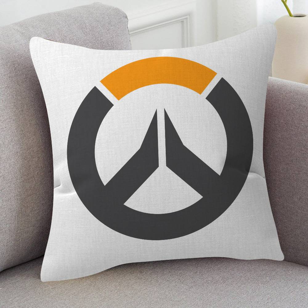 Game Overwatch Cute Cartoon Twodimensional Pillowcase Bedroom Sofa Cushion Cover Nap Pillow Cover