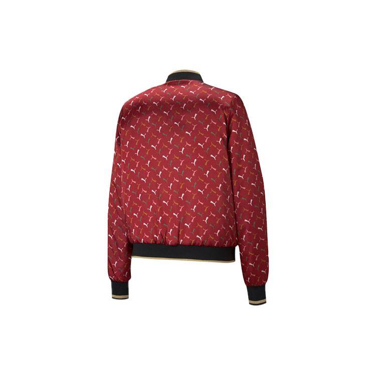 Puma X Charlotte Olympia Collaboration Stand Collar Reversible Casual Jacket Women Jacket Black 598789-01