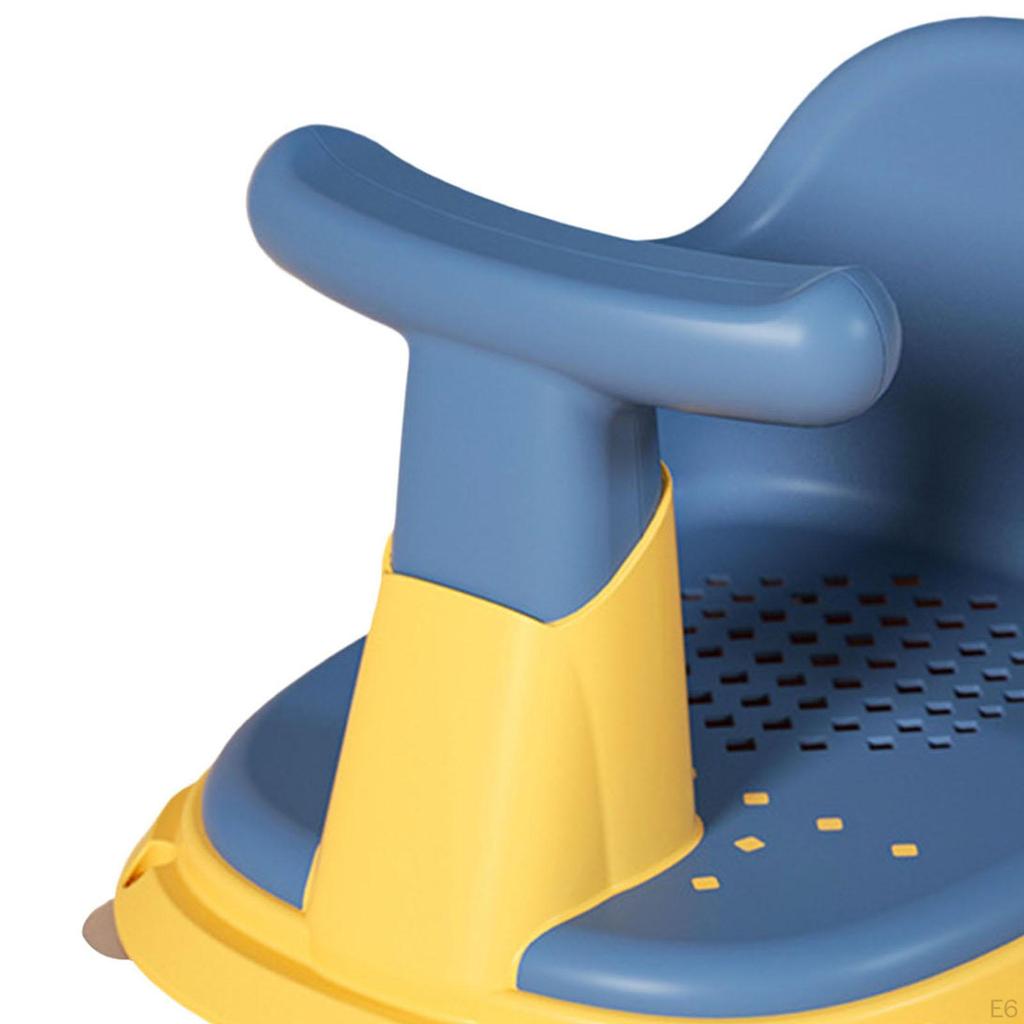 Cute Bath Seat Support Chair with Suction Cup for Newborn Bathroom Shower Toddler Kids