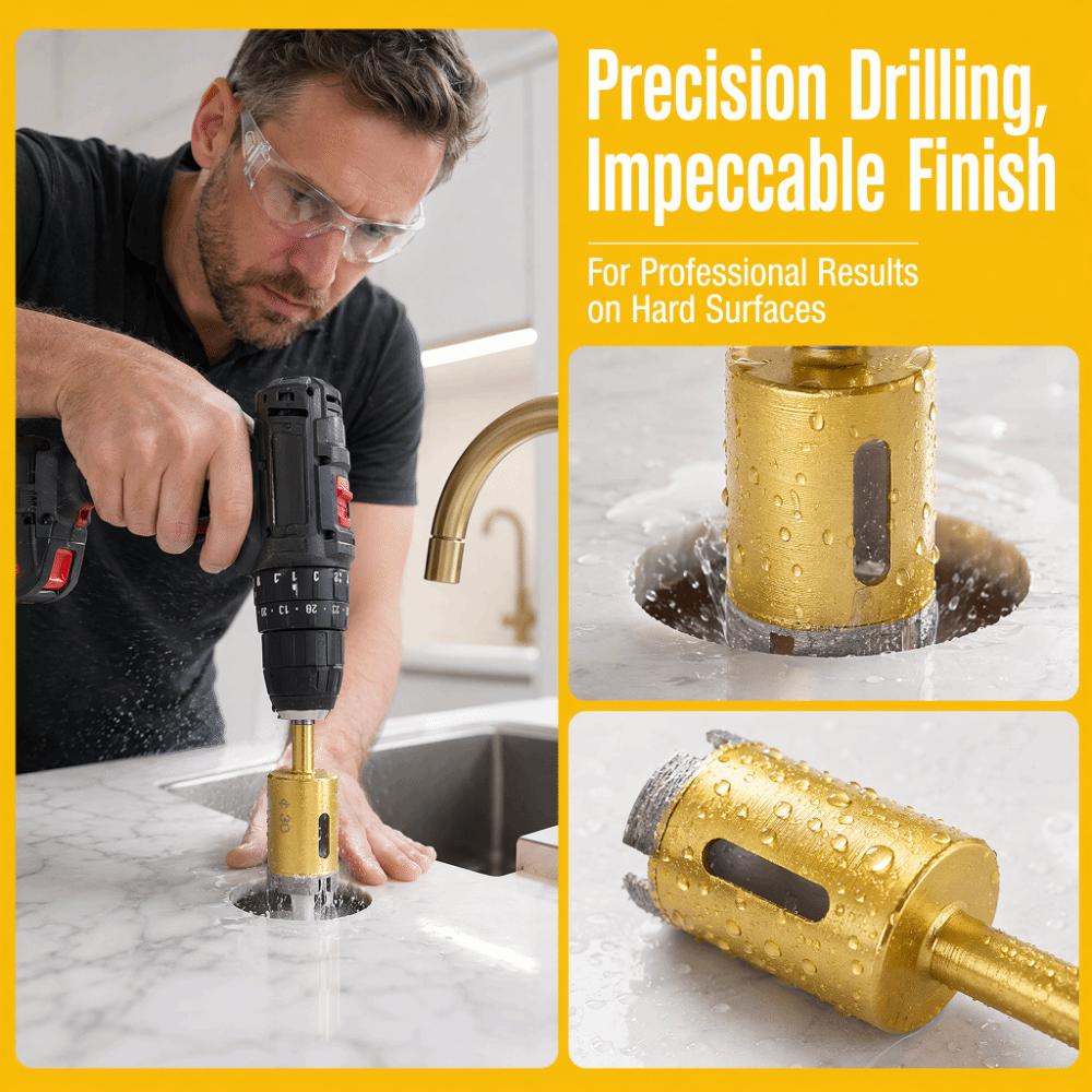 16mm 5/8 Inch Diamond Drill Bit 10mm(0.39in) Shank Core Drill Bit For Drilling Marble