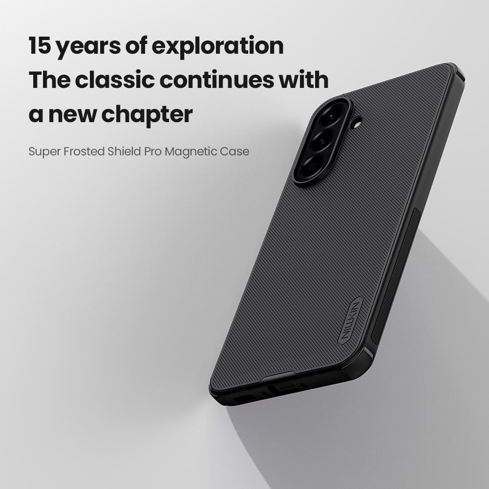 Pentru Samsung Galaxy A56 5G Husă pentru telefon Nillkin Super Frosted Shield Pro magnetic dur PC+TPU Shell Copertă din spate rezistentă la șocuri