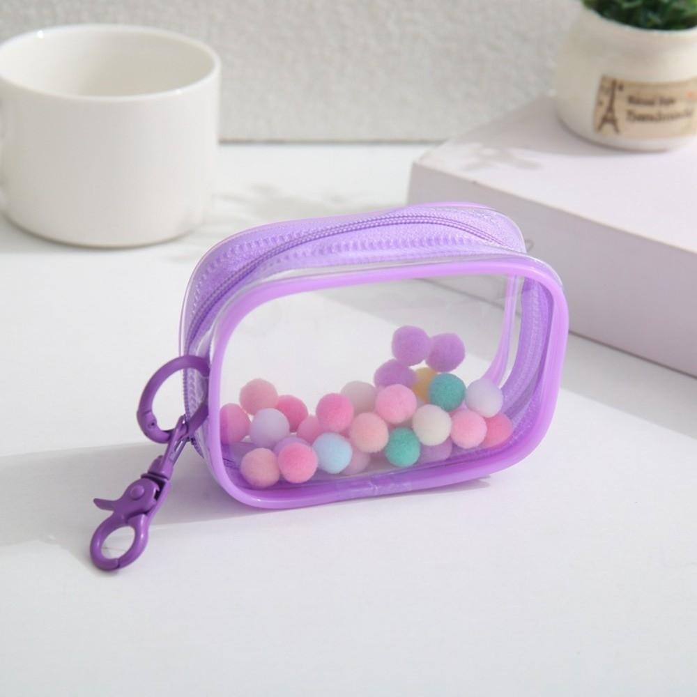 Nouveau Sac de Rangement Transparent à Fermeture Éclair Anti-poussière Mini Portable Multifonctionnel Sac d'Extérieur Étui de Protection Imperméable Écouteurs Chargeurs