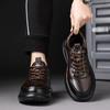 Fashion Luxury Genuine Leather Sneakers for Men Spring Autumn Soft-soled Men's Platform Shoes Designer Increase Sport Shoes Male