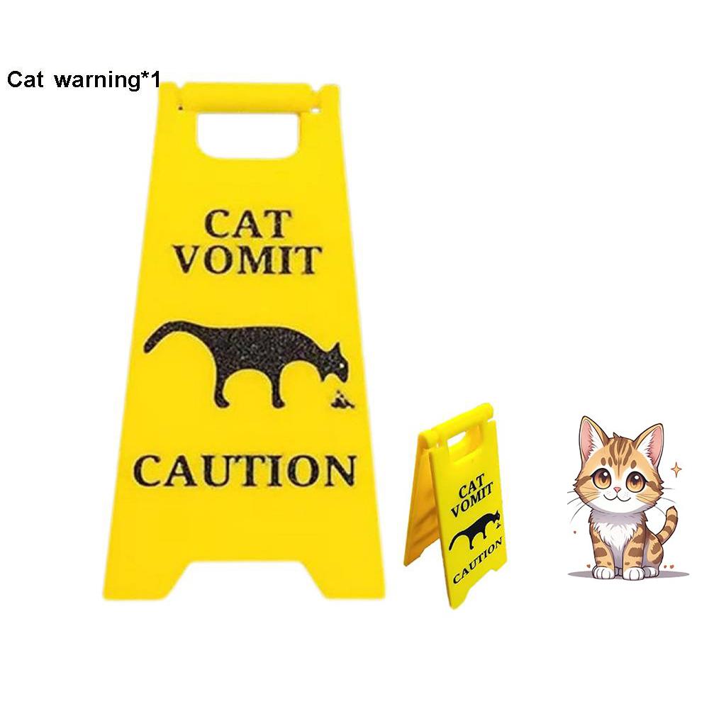 Katzen und Hunde Erbrechen Schild Warnschild Dekoration Katzen Deko Lustige Scherzgeschenke Beste Katzengeschenke Für Katzenliebhaber und Katzendekorationen