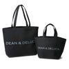 Dean Deluca Large Tote and Solid Eco 45 x 13 x 32 cm & Bag, Black, Women's Men's, Color, Practical, Foldable, Bag,