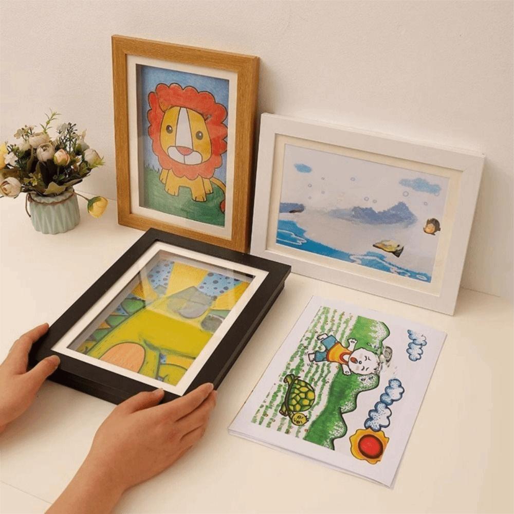 Elastic Straps Flip Art Photo Frame A4/A3 Work Display Frame Kindergarten
