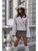 2025 New Winter Woolen Women's British Suit Collar Solid Color Jacket