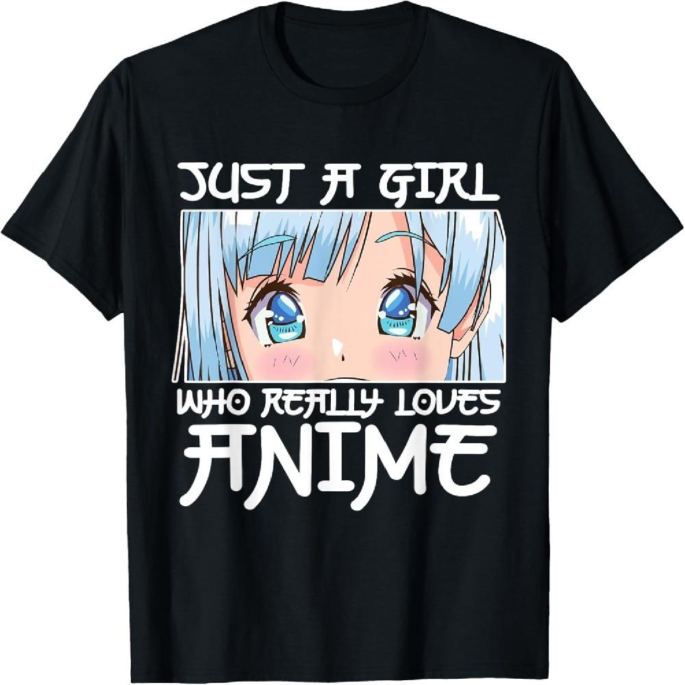 

Anime Girl Otaku - Just A Girl Who Loves Anime T-Shirt XXXXXL чорний
