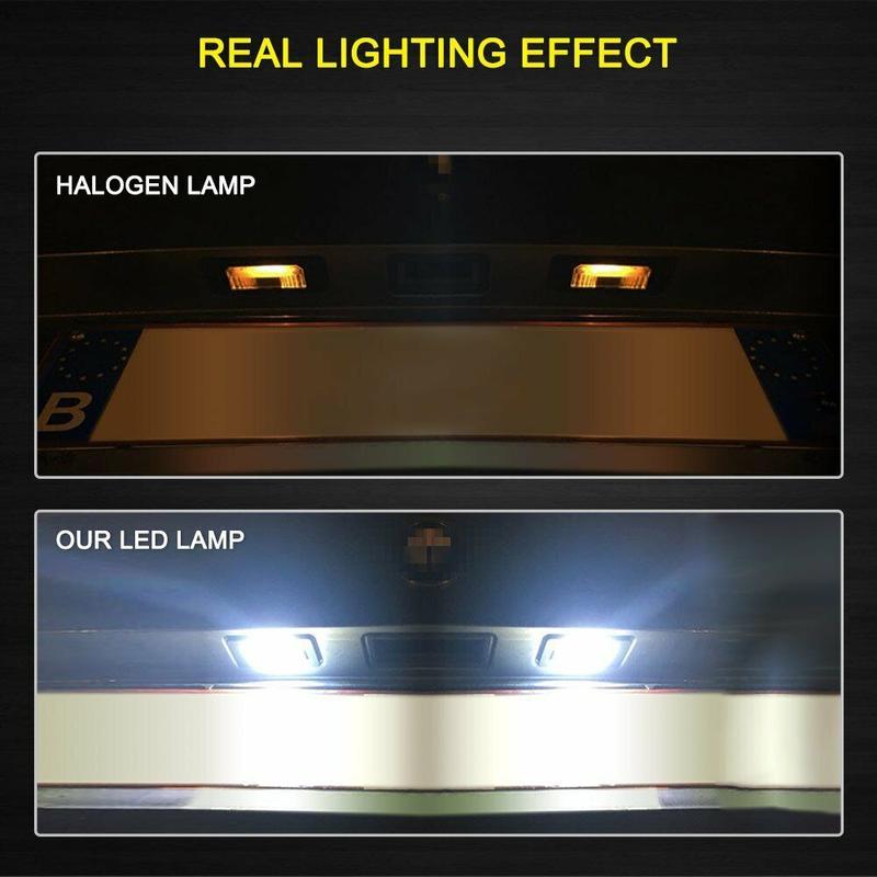 White Error Free LED Car License Plate Light Bulbs Accessories For BMW E39 X3 F25 F10 E60 E61 E82 E88 E90 E91 F30 E92 E93 E46 M3