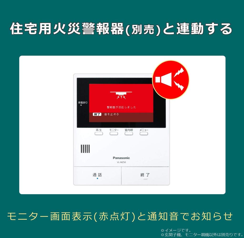 Panasonic VL-SZ50KF Video Doorphone with Monitor and Camera Entrance Unit (Standard Type)