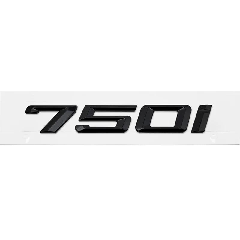 ABS Car Rear Trunk Letters Logo Badge Emblem Sticker For BMW 7 Series 730i 740i 745i 750i 760i E38 E65 E66 F01 F02 G11 G12