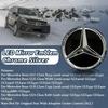 For AMG Benz Black Border And Silver Border 3D Mirror Front Grille Emblem Logo For Mercedes Benz GLC X253 GLE W166 C292 GLS X166