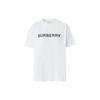 Burberry Logo Print Cotton Oversized T-shirt Women's White 80526511