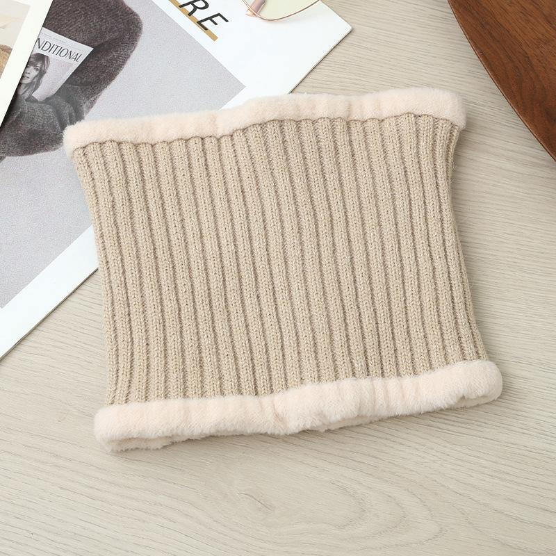 A Scarf Outdoor Cold proof Set Autumn and Winter New Style Plus Velvet Rabbit Fur Warm Hat Casual and Versatile Basin Hat