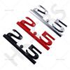 1Pc Metal 3D 2.5 Letter Emblem Car Rear Trunk Displacement Badge Auto Body Tailgate Stickers Car Styling Accessories