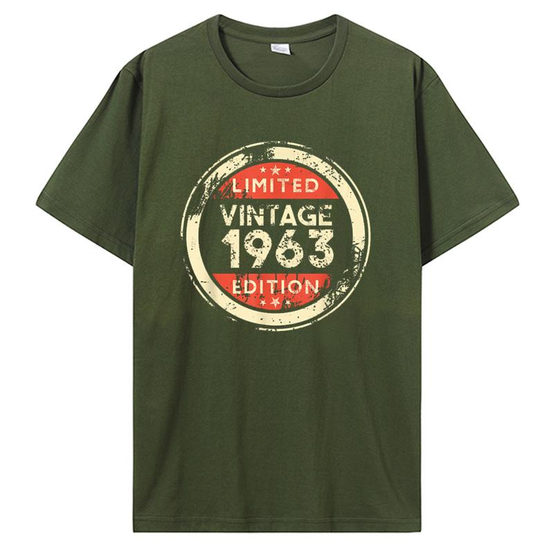 Birthday Vintage 1963 Old Gifts Vintage T-Shirts Summer Graphic Tshirt Streetwear Clothing Oversized Tshirt