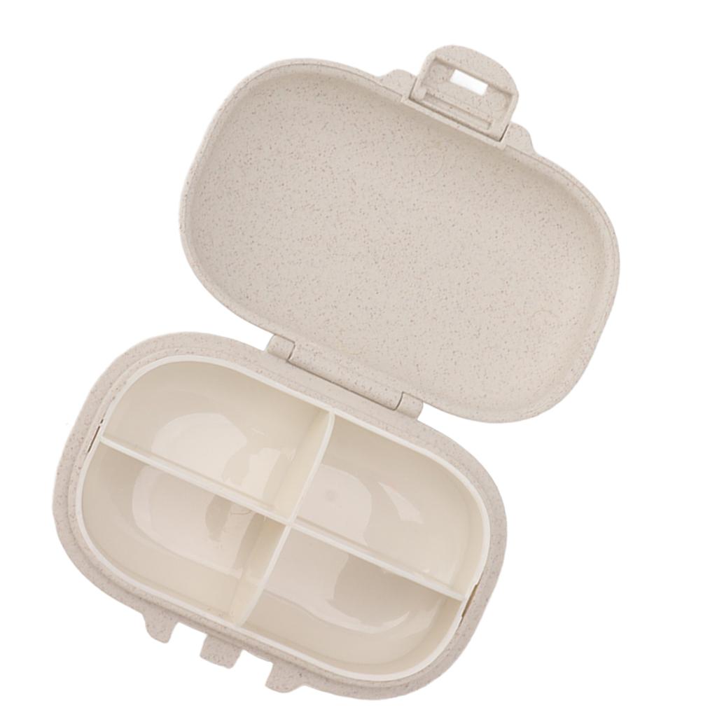 Medicine Organizer Portable Dividing Medicine Planner Box Snap Design Daily Medicine Holder
