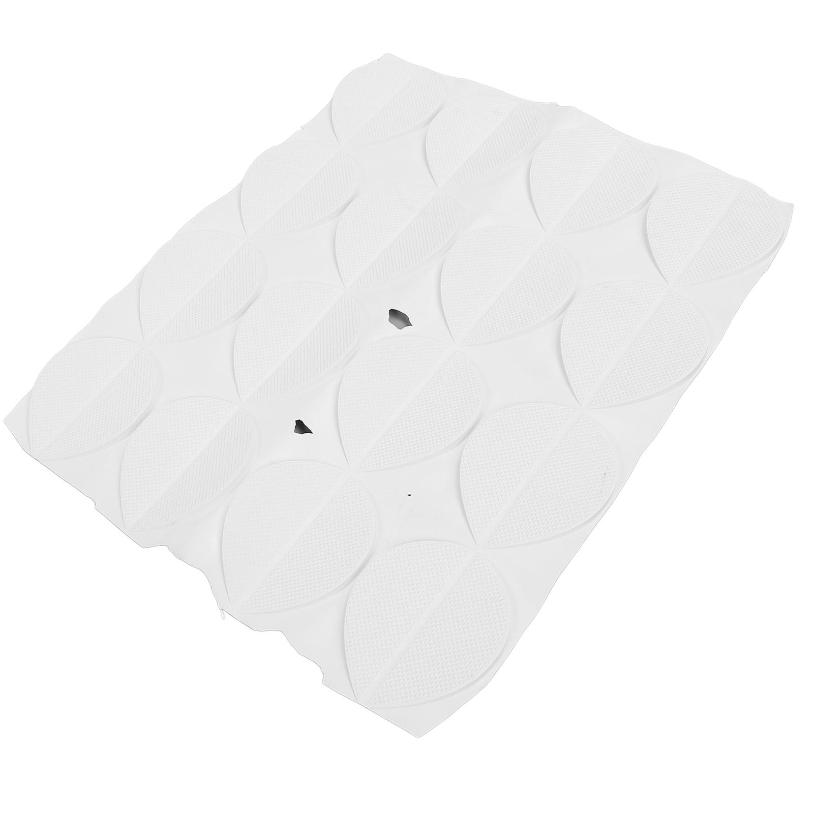 16 Paires Patchs de Réparation de Semelle de Chaussure Caoutchouc Antidérapant Résistant à l'Usure Patch de Réparation de Talon Usé pour Toutes les Chaussures white