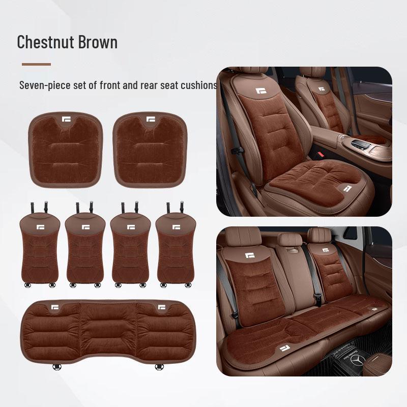 Ji Shi 01 Car Autumn/Winter Flannel Seat Cushion for Warmth and Protection