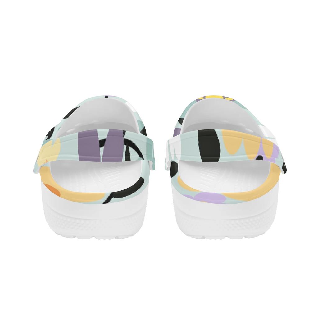 Art Printed EVA Garden Clogs Unisex Lightweight Ventilated Slip On Garden Yard Home Bathroom Casual Walking Home Slippers Home Use