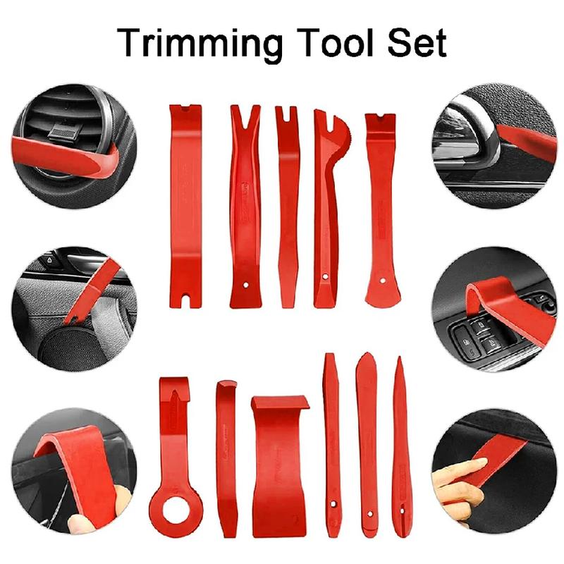 238/158/19Pcs Trim Removal Tool Set & Clip Plier Upholstery Remover Nylon Car Panel Removal Set Interior Disassembly Kit