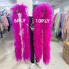 DIY 2M Natural Ostrich Feathers Boa Decoration for Party Wedding Dress Shawl Clothes Sewing Accessories Crafts Plume 1 3 6 10 20 PLY