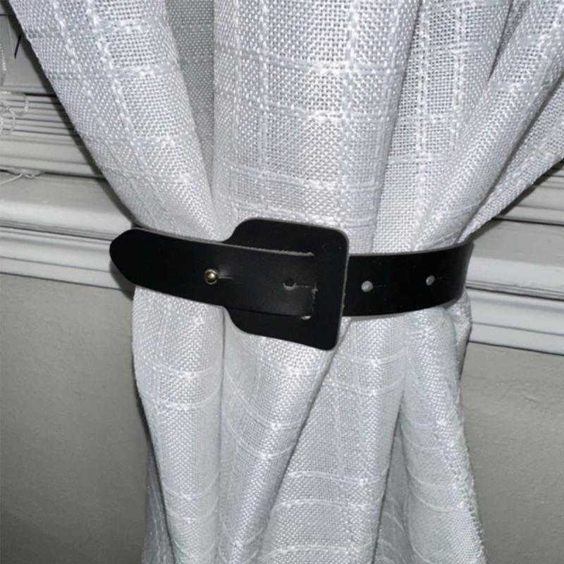 European Leathers Curtain Tie Backs Curtain Holder Clip Buckle Rope Curtains Tieback for Hotel Home Office Decoration