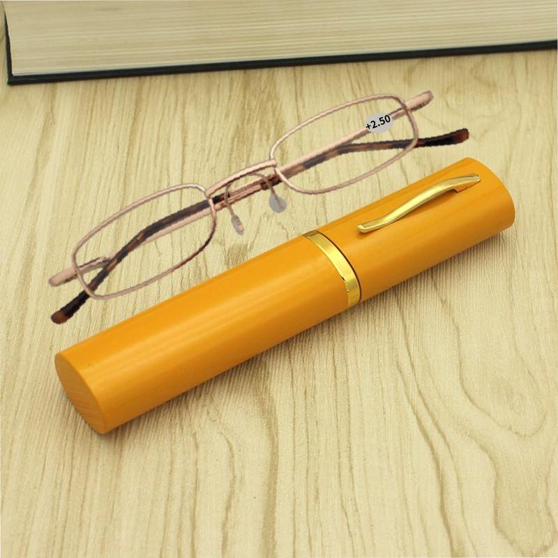 Frame Slim Metal Reading Glasses With Aluminum Alloy Storage Box Gift Fashion