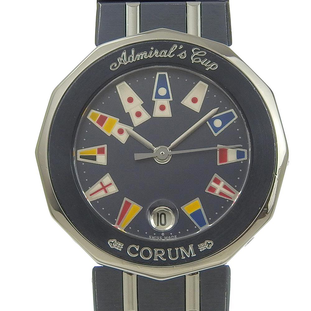 

CORUM Admirals cup Watches 39.610.30 V050 Navy / Silver NavyDial Stainless Steel/Gun Metal Blue Quartz Analog display Women Used