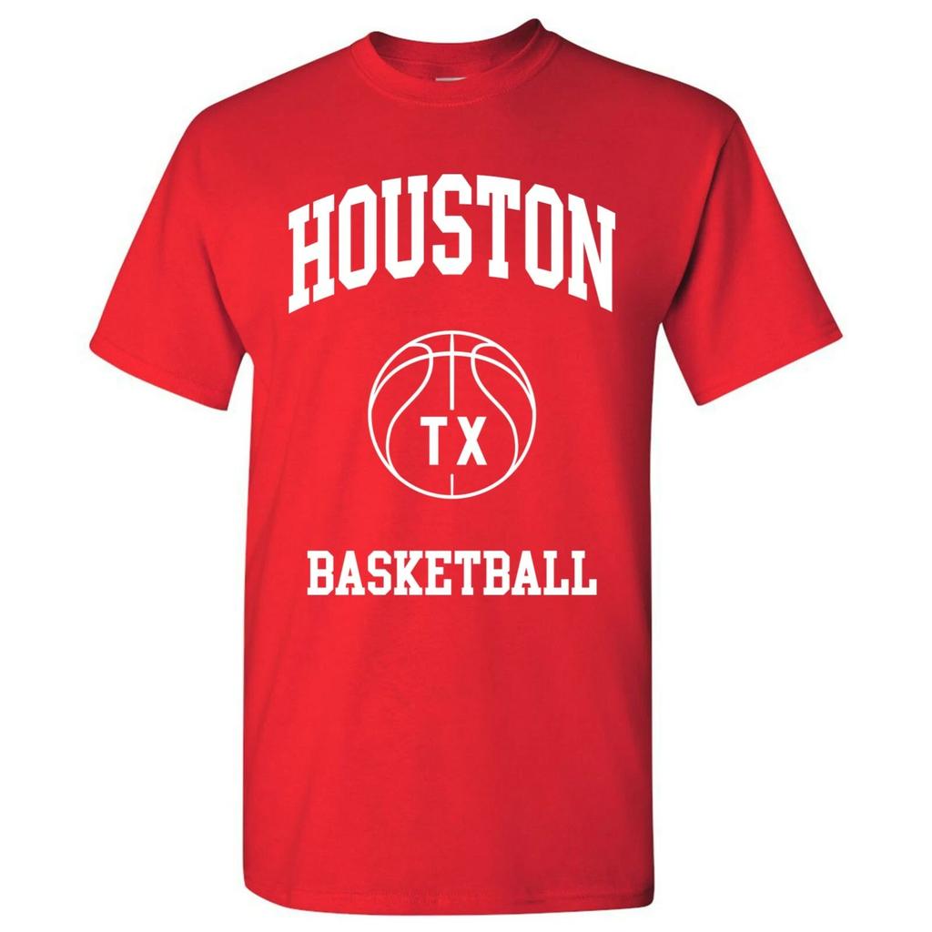 Houston Classic Basketballbogen - Heim-Sportteam Kurzarm-T-Shirt
