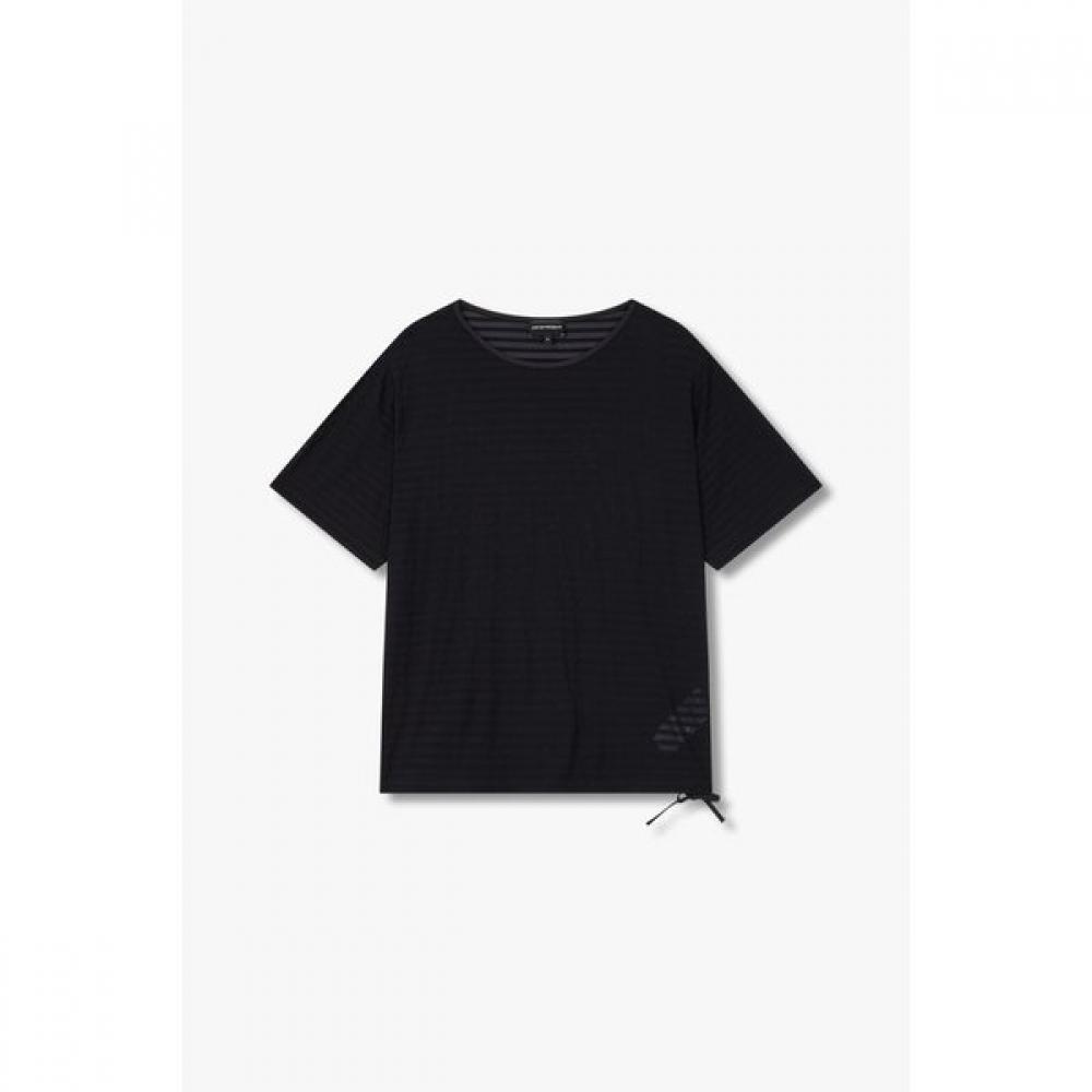 

Emporio Armani Women S Crewneck T ShirT wiTh STring Hem A525126520 L
