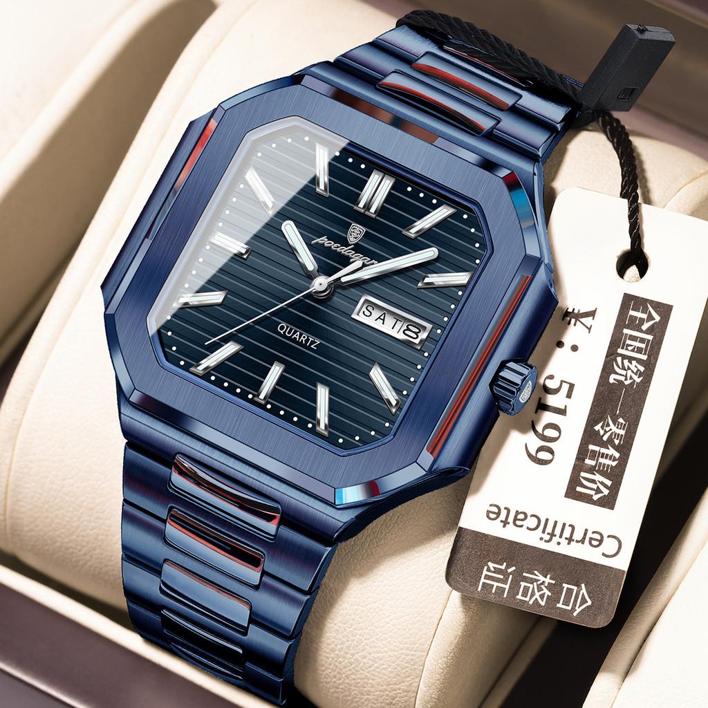 Classic Mens Waterproof Quartz Watch With Luminous Dial For Business Professionals