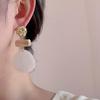 Retro Geometric Large Drop Earrings Women Acrylic Circular Dyeing Dangle Earrings Exquisite Party Banquet Fashion Jewelry Gifts