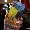 Coque de téléphone Peinture à l'huile Art Drôle pour iPhone 17 16 15 14 13 12 11 Pro Max Mini SE 7 8 Plus Air Rétro Résistant aux Chocs Coque Souple
