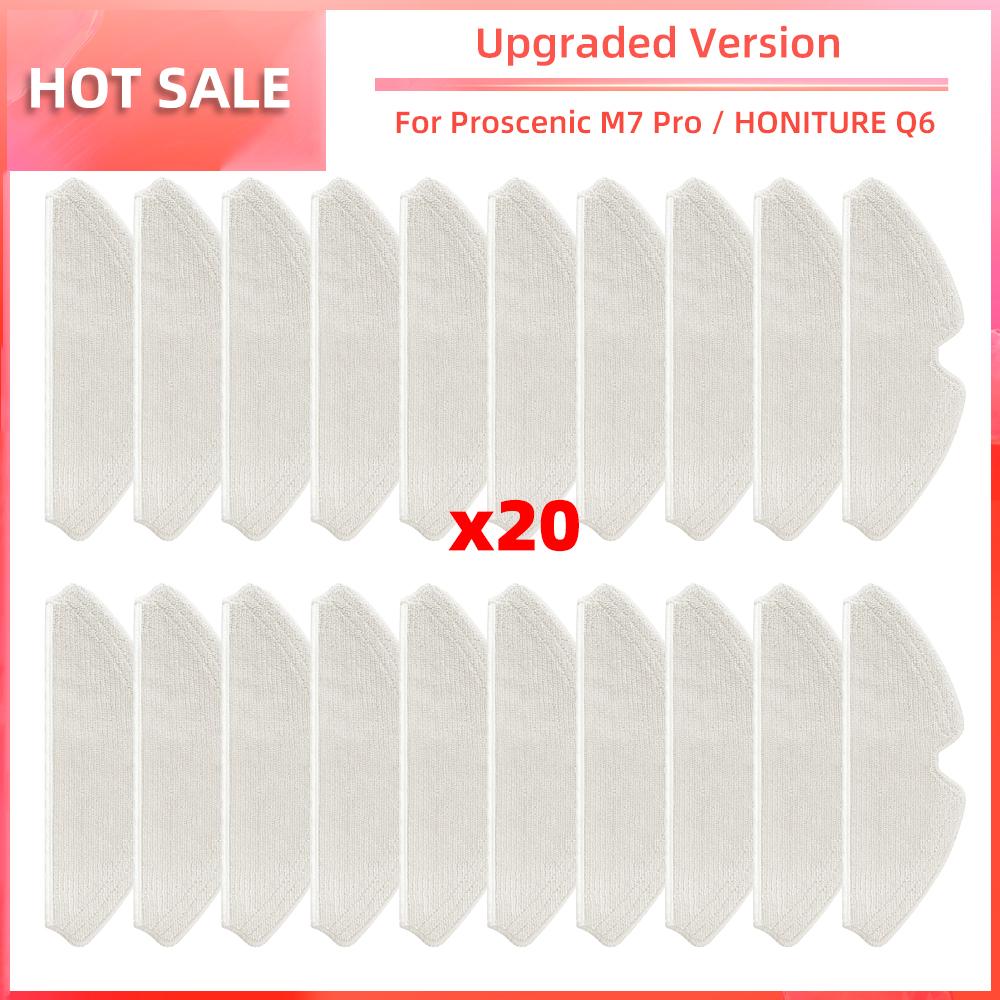 Pentru Proscenic M7 Pro / Kyvol Cybovac S31 / HONITURE Q6 / Uoni V980 Plus Piese de schimb pentru aspirator robot Perie laterală principală Mop cu filtru Hepa