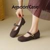 Augustine Mary Jane Shoes Women's 2025 New Summer Great Look Not Tired Small Heels Commuter Beautiful Single Shoes