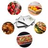 Stainless Steel Steamed Sausage Powder Plate Trays Fruit Dish Hotel Japanese Rectangle Pastry Food Storage Baking Plates