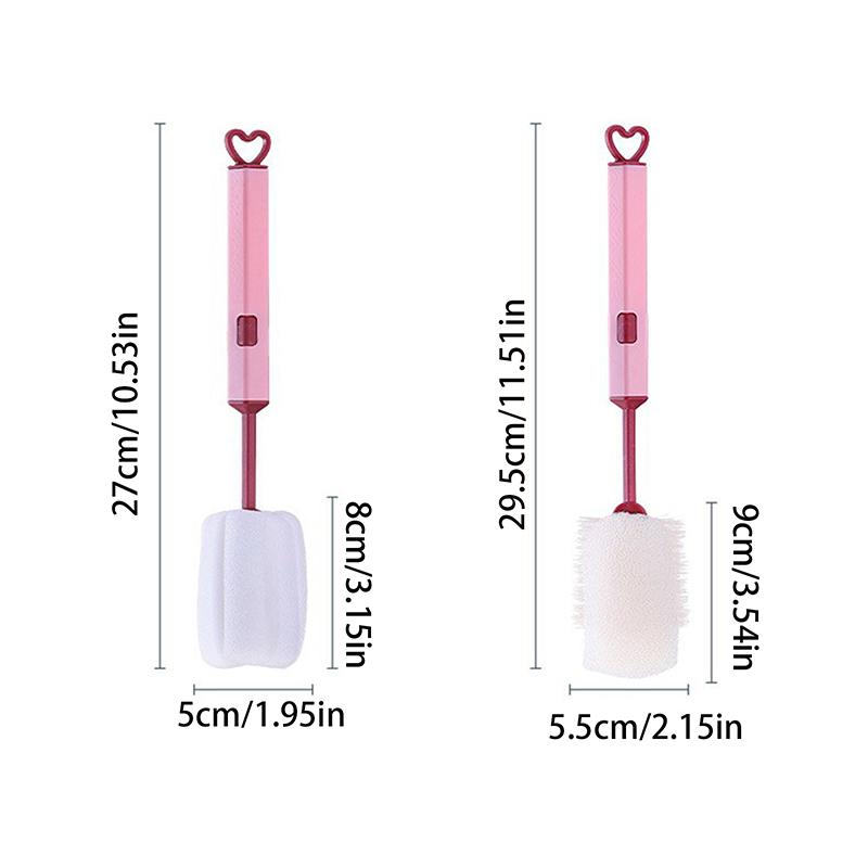 1 ks měkký štětec na hrnek s houbou Dlouhá rukojeť Štětec na láhve s houbou Nápojové sklenice na víno Skleněná lahev Skleněný kelímek Mytí Čištění kuchyně